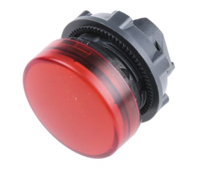 Product image for Red pilot head with integral LED