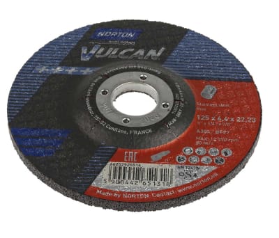 Product image for DISHED CTRE METAL GRIND DISC,125X6.5MM