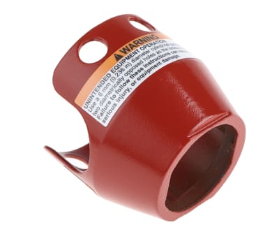 Product image for Red emergency stop metal guard,40mm dia