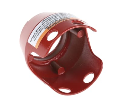 Product image for Red emergency stop metal guard,40mm dia