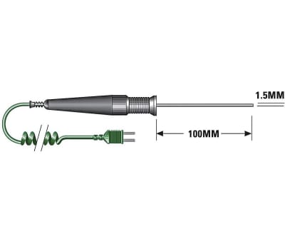 Product image for Thermocouple probe type K, light duty