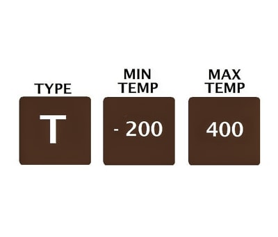 Product image for Thermocouple probe type T, light duty