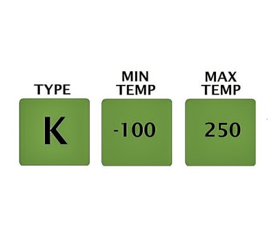 Product image for Insertion probe thermocouple, type K