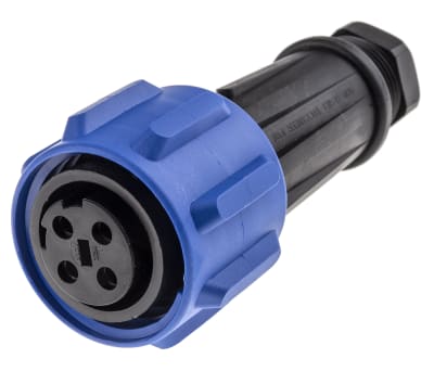 Product image for IP68 4 way cable socket,32A