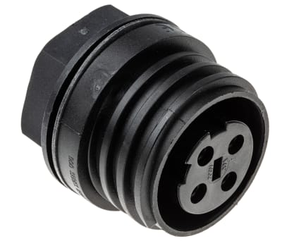 Product image for IP68 4 way chassis socket,32A