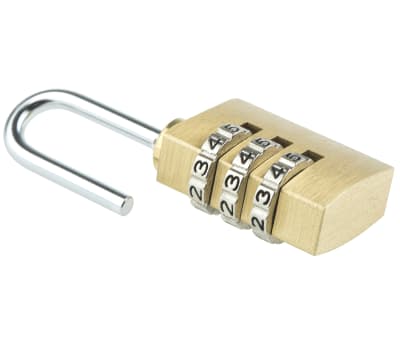 Product image for ABUS XR0165 20 All Weather Brass, Steel Combination Padlock 20mm