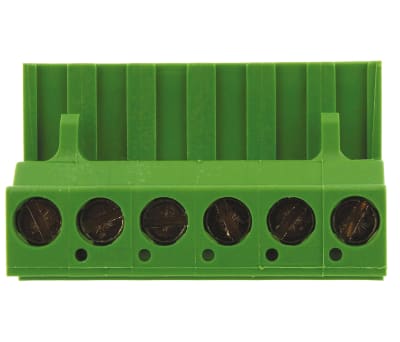 Product image for 6 way screw terminal,5.08mm pitch