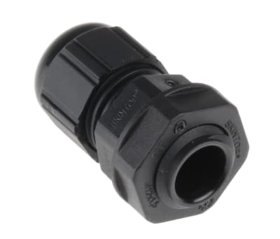 Product image for Cable gland, nylon, black, M12x1.5, IP68