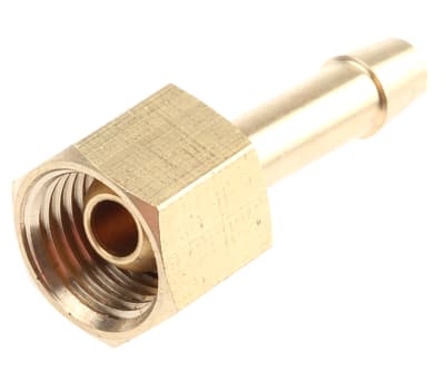 Product image for Brass oxygen nut & tail,1/4in x 1/4in