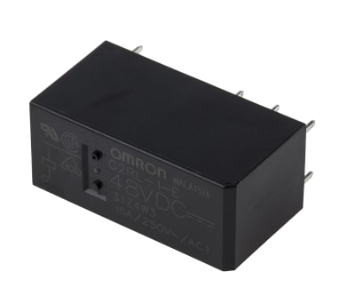 Product image for LOWPROFILE SPDTPOWERRELAY,16A 48VDC COIL