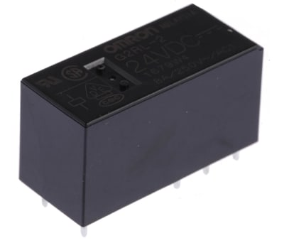 Product image for LOWPROFILE DPDT POWERRELAY,8A 24VDC COIL