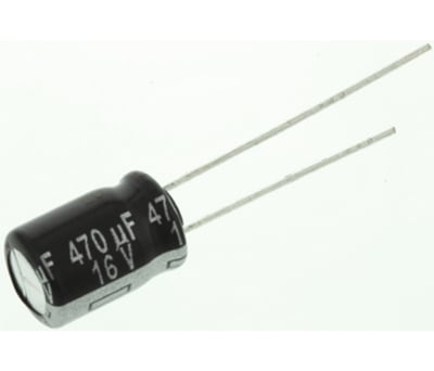 Product image for NHG MIN AL ELECTROLYTIC CAP,470UF 16V