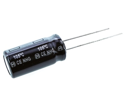 Product image for NHG min Al electrolytic cap,22uF 400V