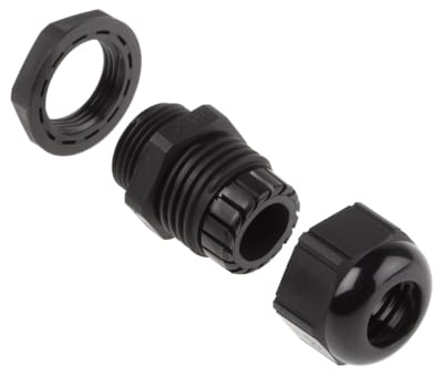 Product image for Cable gland, nylon, black, M20x1.5, IP68