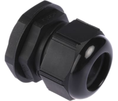 Product image for Cable gland, nylon, black, M25x1.5, IP68