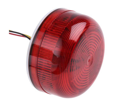 Product image for RED LOW PROFILE XENON BEACON,12/24VDC