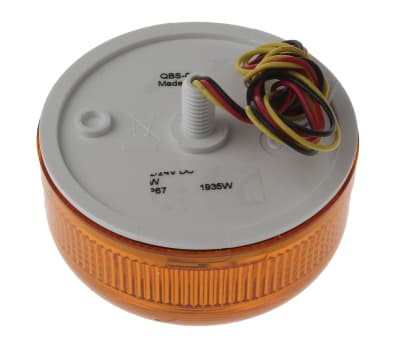 Product image for AMBER LOW PROFILE XENON BEACON,12/24VDC