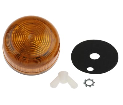 Product image for AMBER LOW PROFILE XENON BEACON,12/24VDC