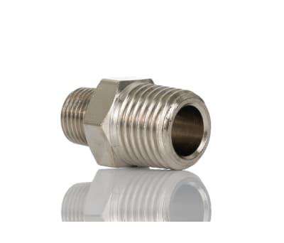 Product image for Male BSPT nipple adaptor,R1/8xR1/4