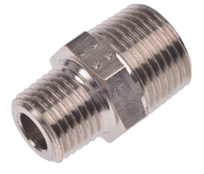 Product image for Male BSPT nipple adaptor,R1/4xR3/8