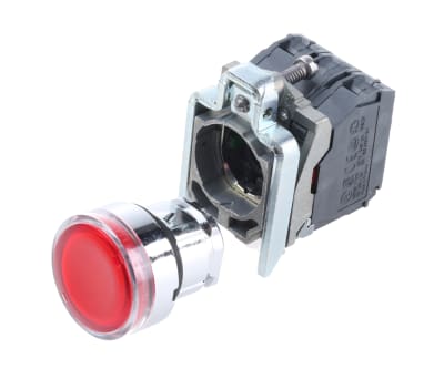 Product image for RED PUSHBUTTON 24VAC