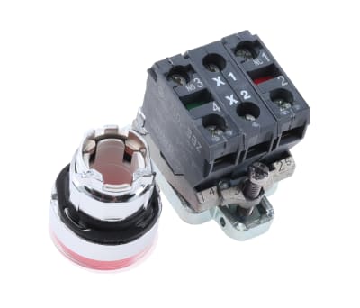 Product image for RED PUSHBUTTON 24VAC