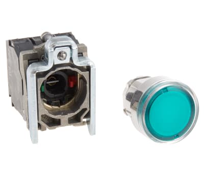 Product image for GREEN PUSHBUTTON 24VAC