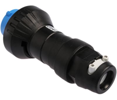 Product image for CEAG IP66 Blue Cable Mount 2P+E Power Connector Plug ATEX, Rated At 16.0A, 240.0 V