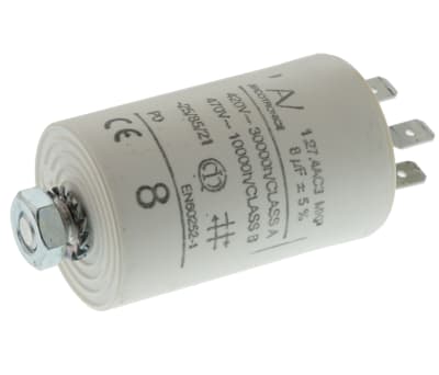 Product image for C274AC MOTOR RUN CAPACITOR,8UF 470VAC