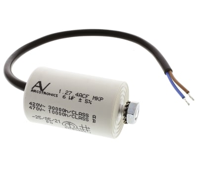 Product image for KEMET 6μF Polypropylene Capacitor PP 470V ac ±5% Tolerance Chassis Mount C27 Series
