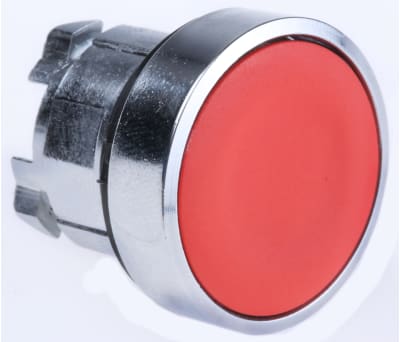 Product image for Red latching flush pushbutton switch