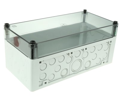 Product image for IP65 BOX W/TRANSPARENT LID,300X150X132MM