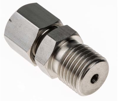 Product image for S/steel comp gland,1/4in BSPP 3mm ID