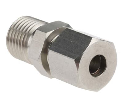 Product image for S/steel comp gland,1/4in BSPP 6mm ID