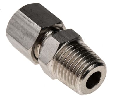 Product image for S/steel comp gland,1/4in BSPT 6mm ID