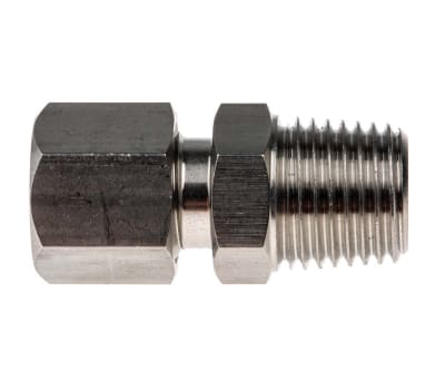 Product image for S/steel comp gland,1/4in BSPT 6mm ID