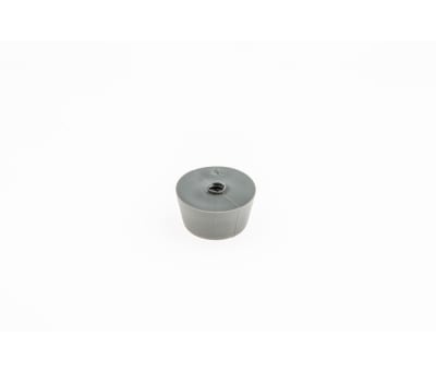 Product image for Grey moulded screw fixing feet,12.5mmdia