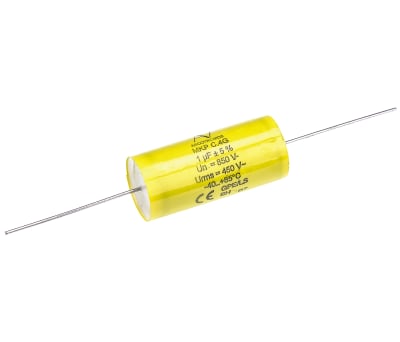 Product image for C4C axial polyprop cap,1uF 850V