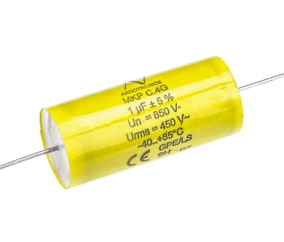 Product image for C4C axial polyprop cap,1uF 850V