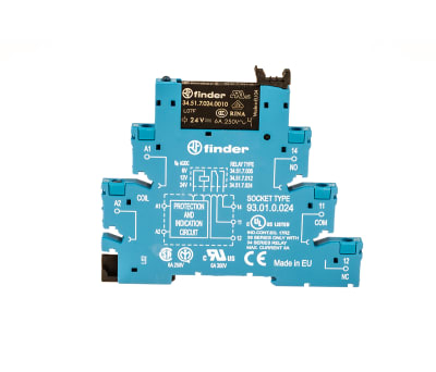 Product image for SPDT relay interface,6A 24Vac/dc coil