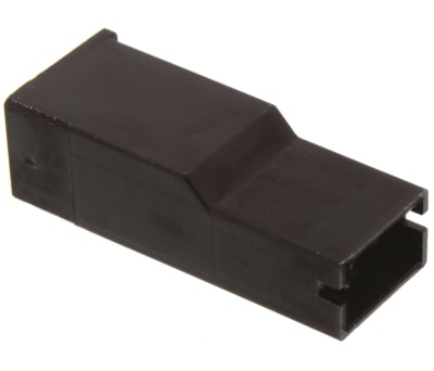 Product image for Positive lock plug housing,1 way,6.35mm