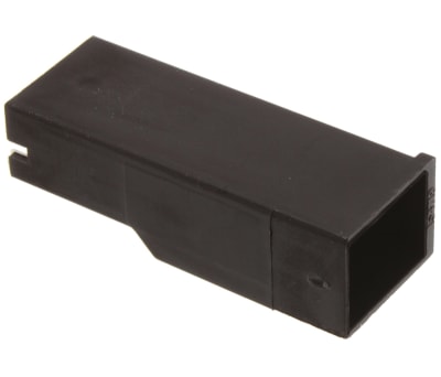 Product image for Positive lock plug housing,1 way,6.35mm