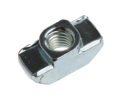 Product image for T-SLOT STEEL NUT,8MM SLOT M6 THREAD