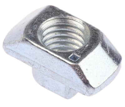 Product image for T-SLOT STEEL NUT,10MM SLOT M8 THREAD