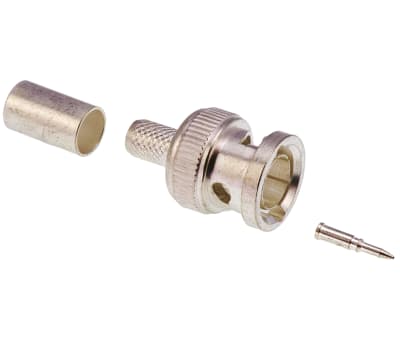 Product image for BNC plug, crimp,RG59, RG62, RG140, RG210