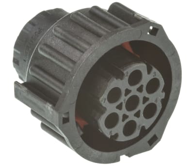 Product image for 7 way DIN 72585 IP67 cable socket,25A