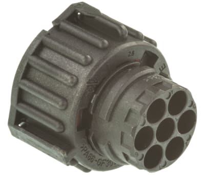 Product image for 7 way DIN 72585 IP67 cable socket,25A