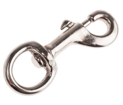 Product image for Nickel plated steel swivel snap hook