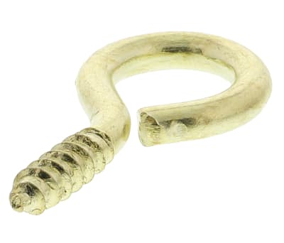 Product image for Brass plated eye hook,13mm