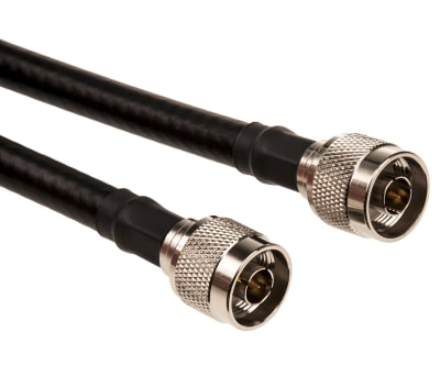 Product image for N plug to plug cable, 50 Ohm RG213, 1m